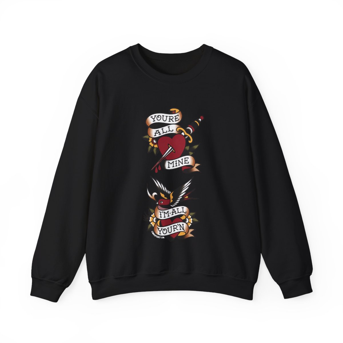 I'm All Your'n Maroon Crewneck Fleece | Tyler Childers - alternate angle 4, merchandise